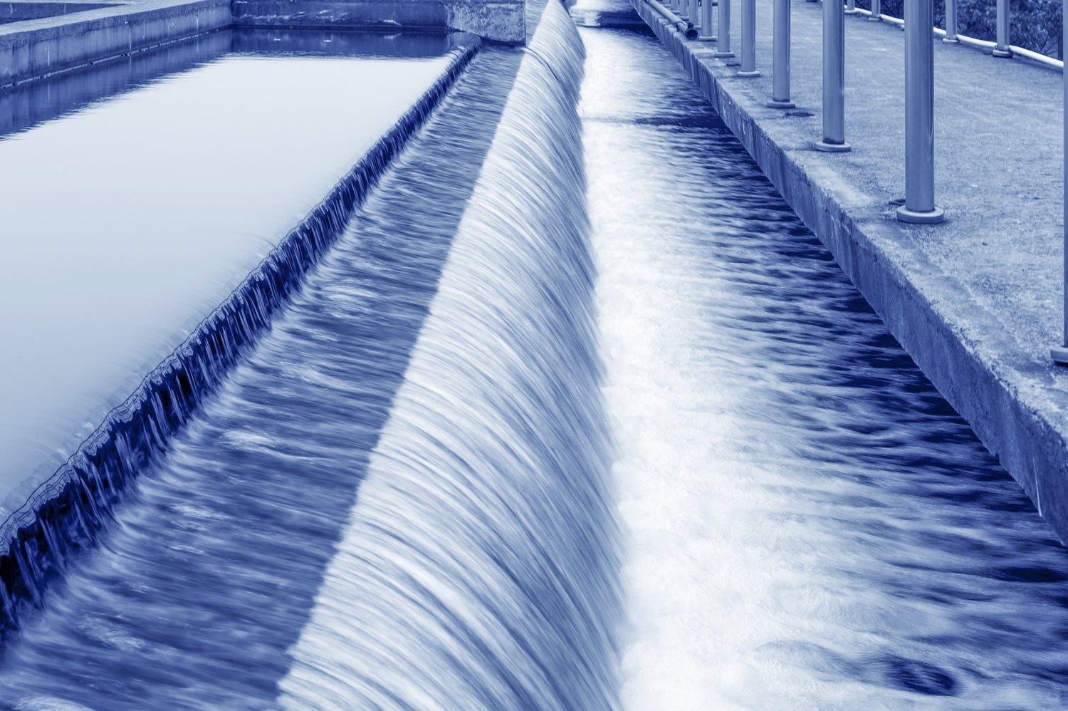 Modern urban wastewater treatment plant